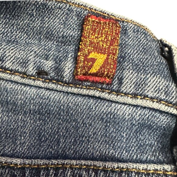 7 For All Mankind Slimmy Slim Straight Leg Jeans Mens 30 Preppy Normcore Classic - Picture 5 of 16